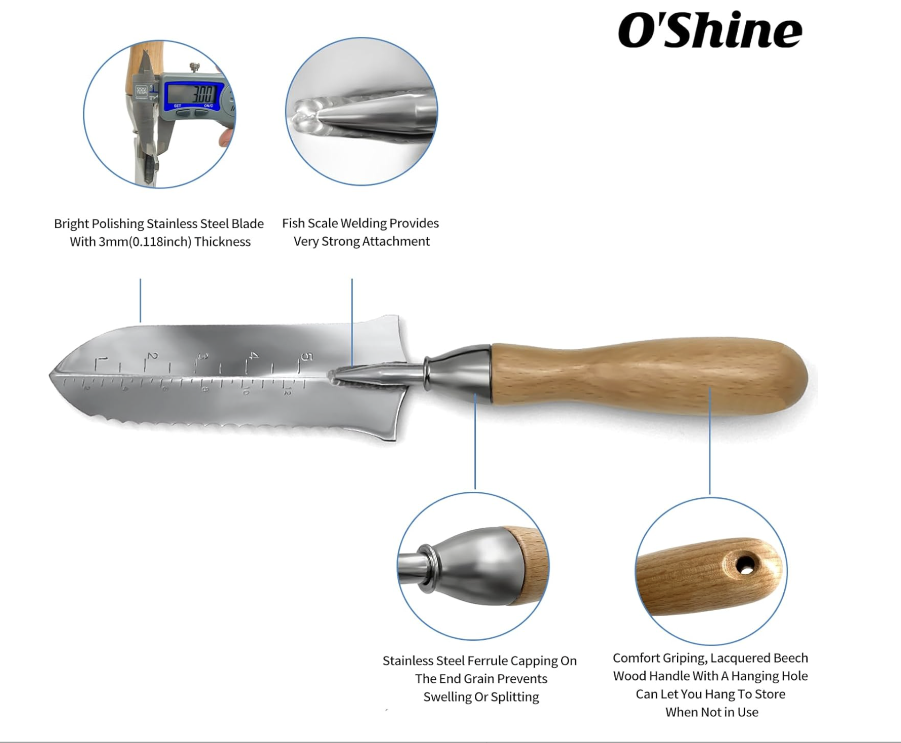 Large Hori Hori Garden Knife - Image 3